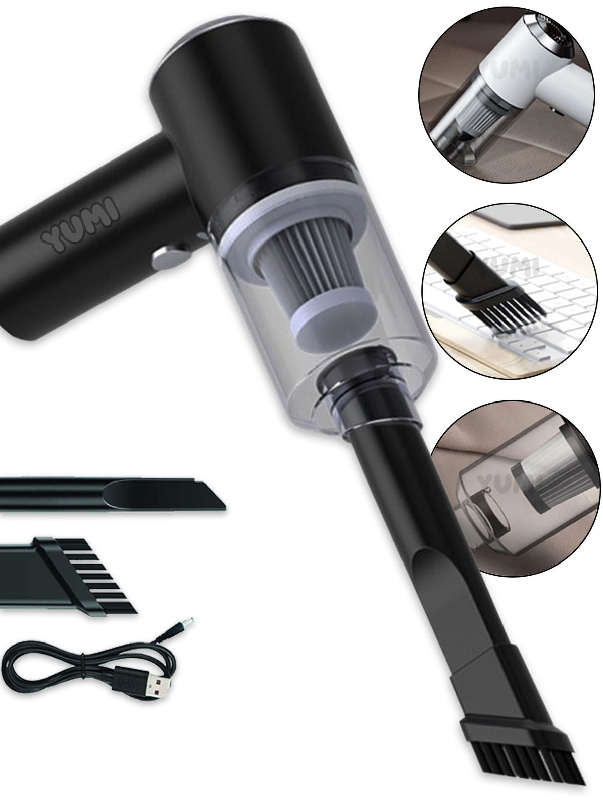 Mini Aspiradora Portátil Recargable – Limpieza Rápida para Auto y Hogar